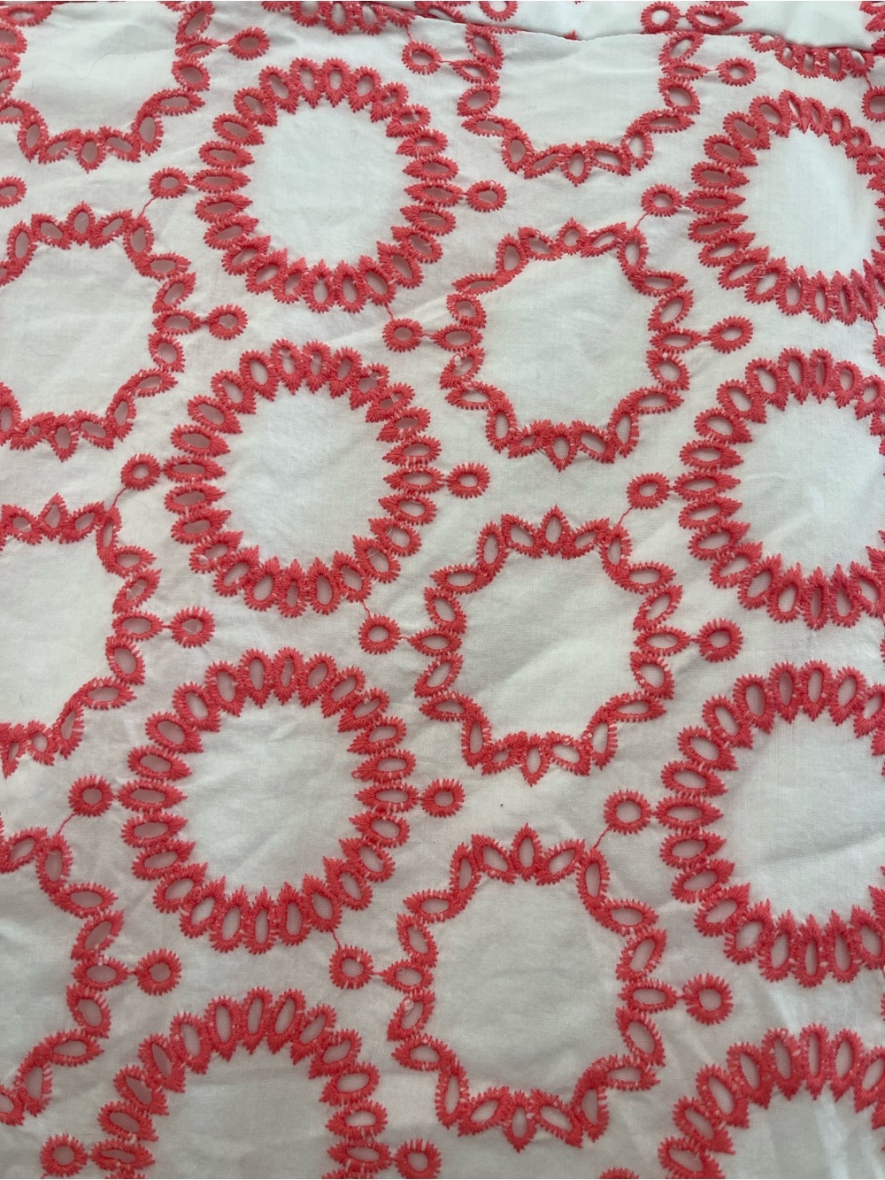 Banana Republic Women’s Milly Collection Coral-Pink White Geometric Mini Skirt 6 - Picture 5 of 5